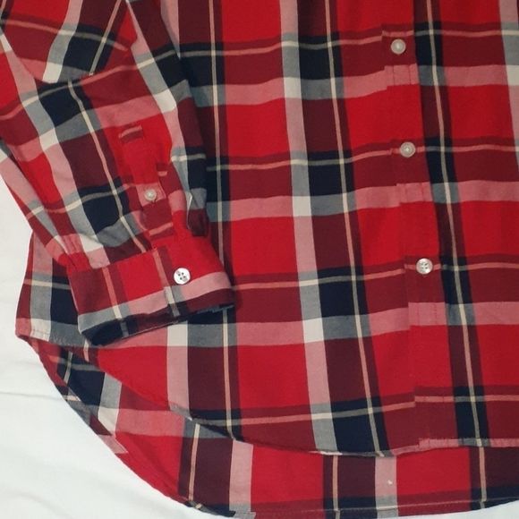 Five Four Plaid Button Up Shirt Elbow Patches XL - Picture 2 of 9